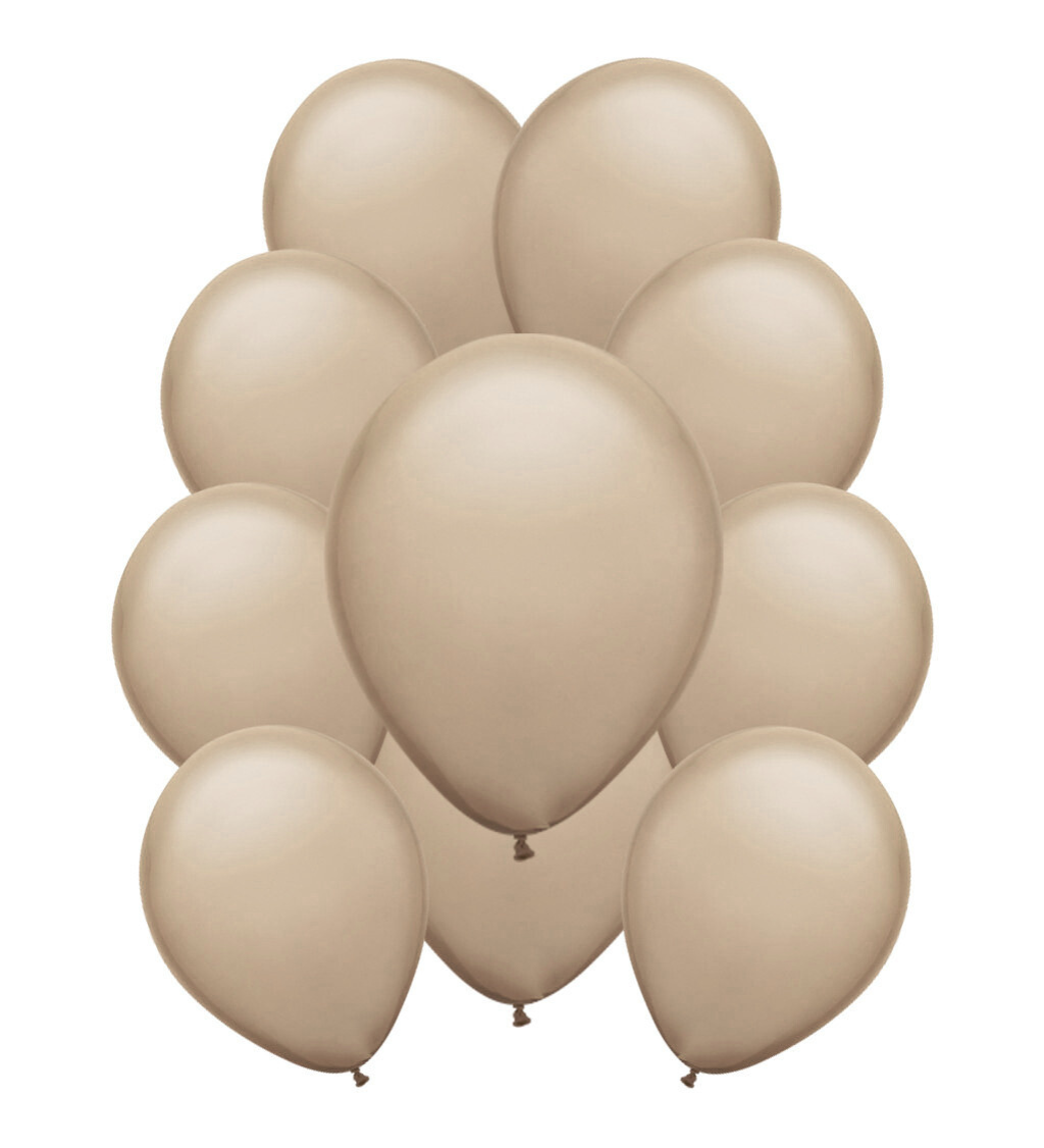 Latexové balóniky pastelové - Svetlo hnedé