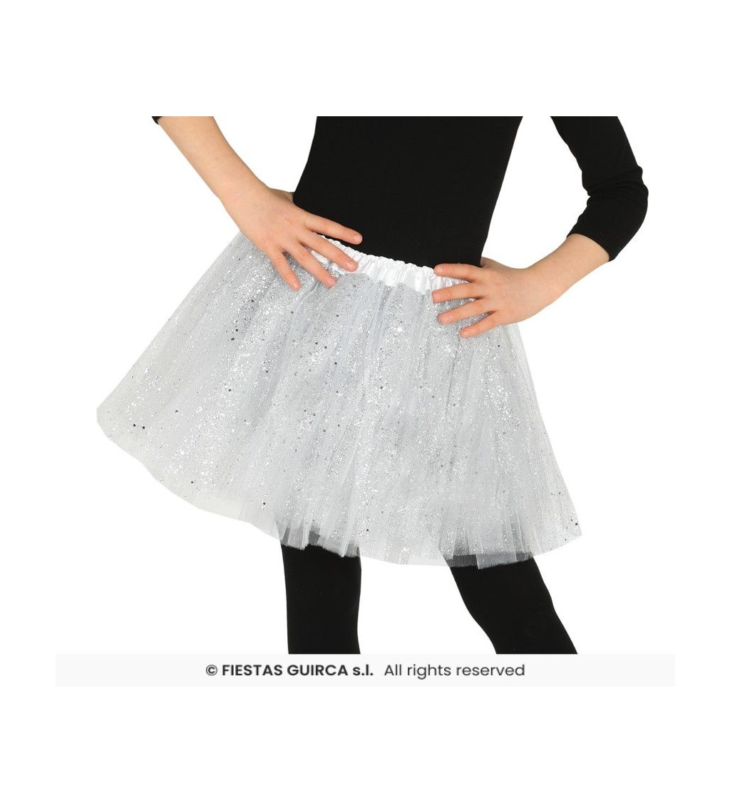 Biela tutu sukne pre deti