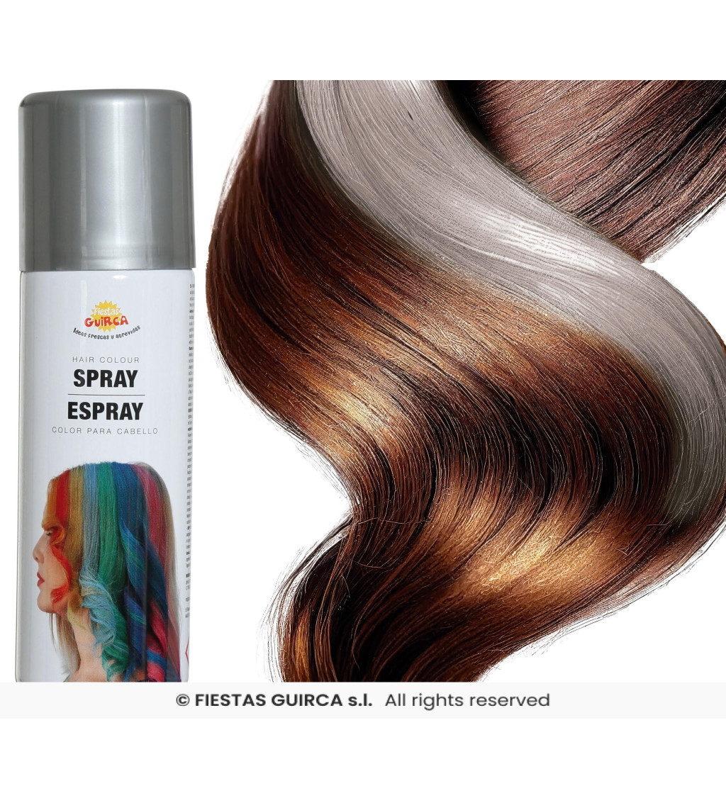 Strieborný vlasový sprej