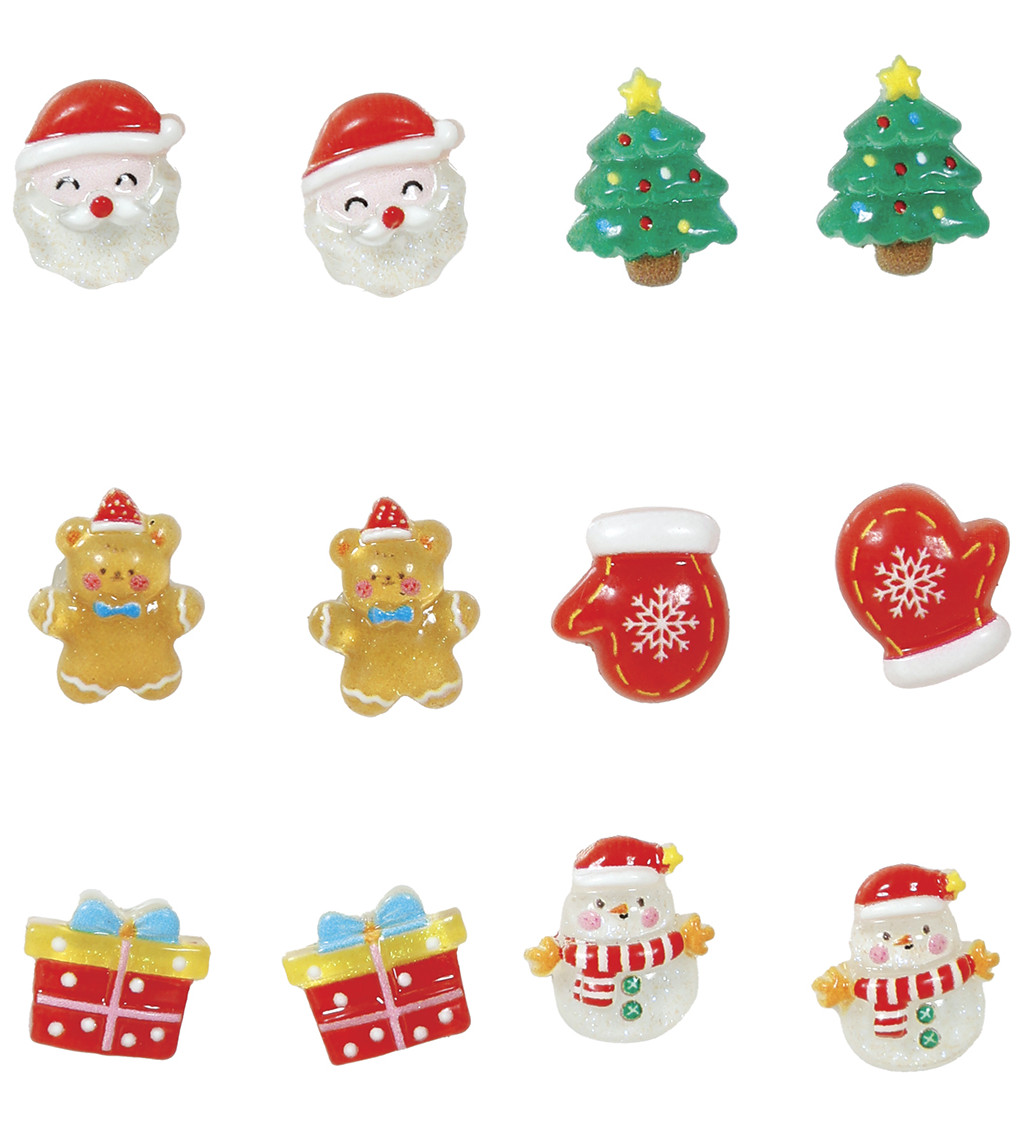 Vianočný náušnicový set - rôzne motívy