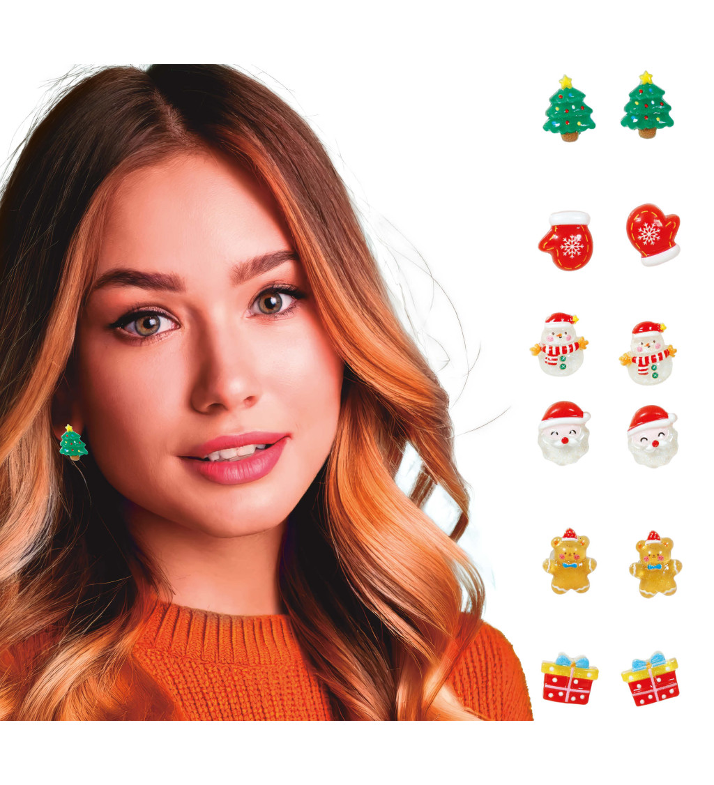 Vianočný náušnicový set - rôzne motívy