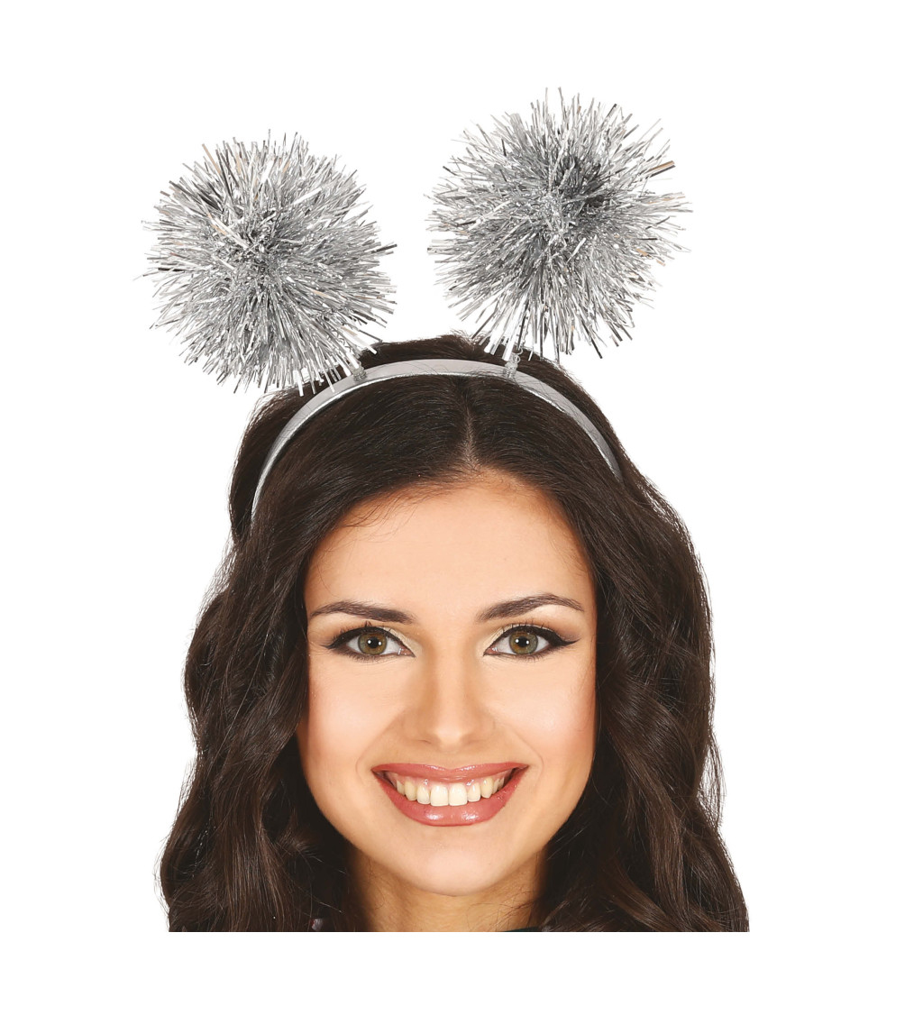 Party čelenka so striebornými strapcami