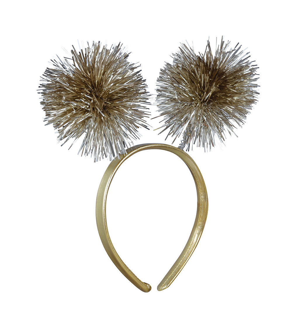 Party čelenka so zlatými strapcami