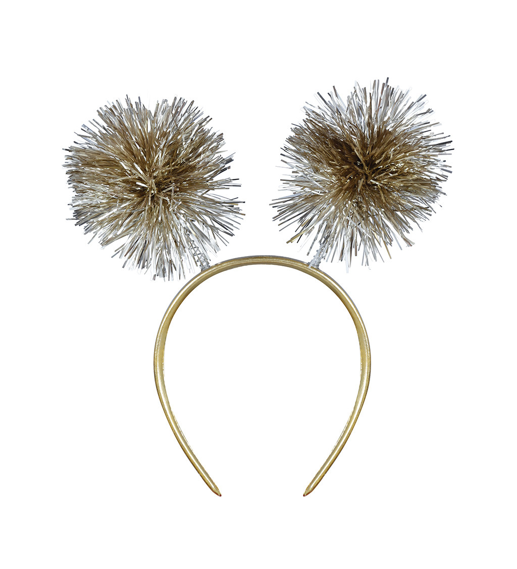 Party čelenka so zlatými strapcami