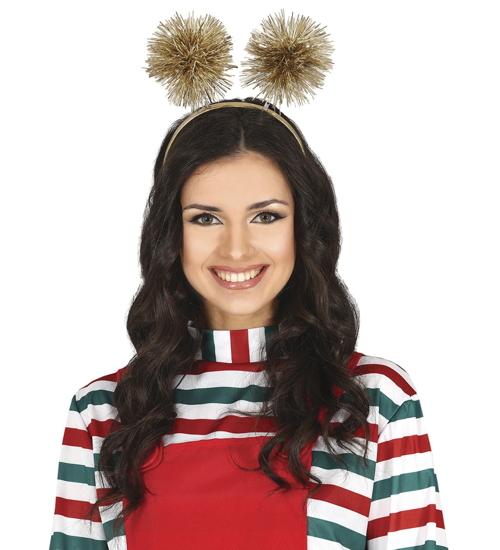 Party čelenka so zlatými strapcami