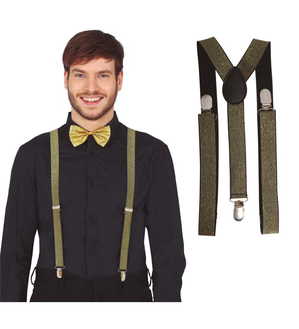 Retro traky v zlatej farbe