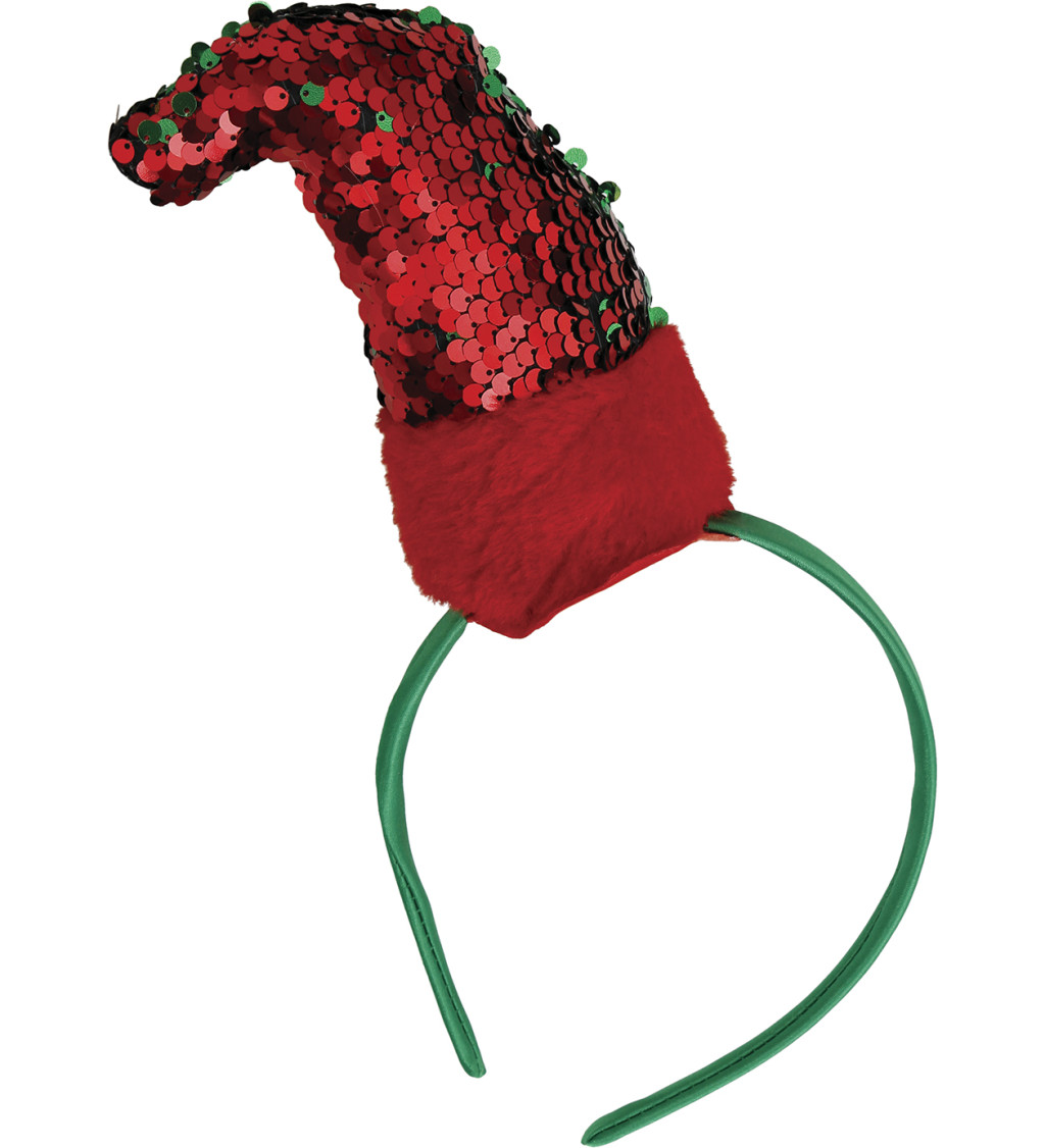 Čelenka – flitrová vianočná čiapka