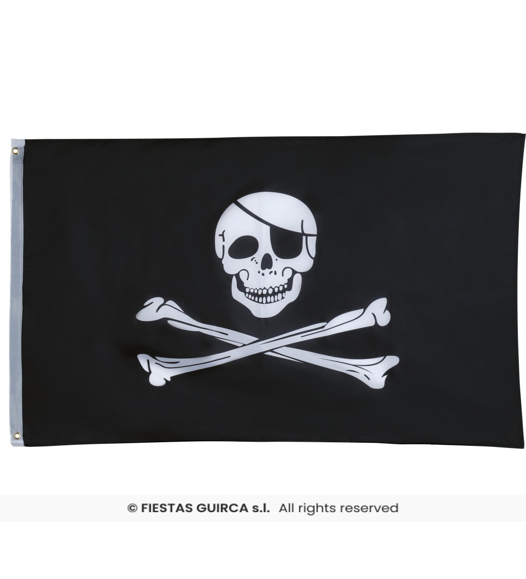 Pirátska vlajka - 90 × 150 cm