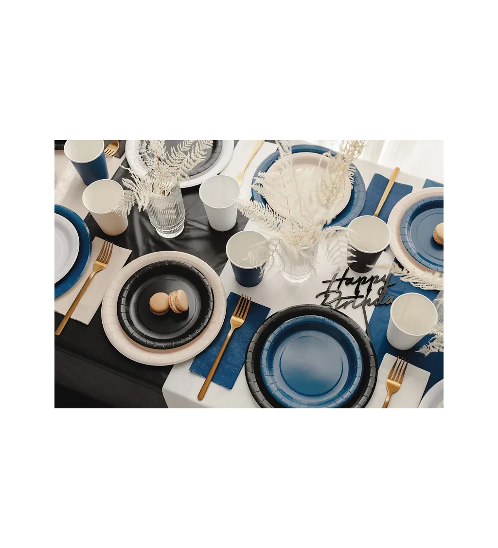 Tmavomodré tanieriky - 6 ks