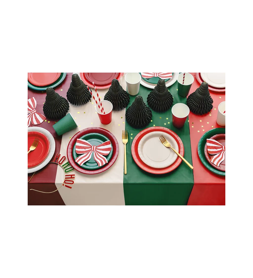 Červené tanieriky - 6 ks