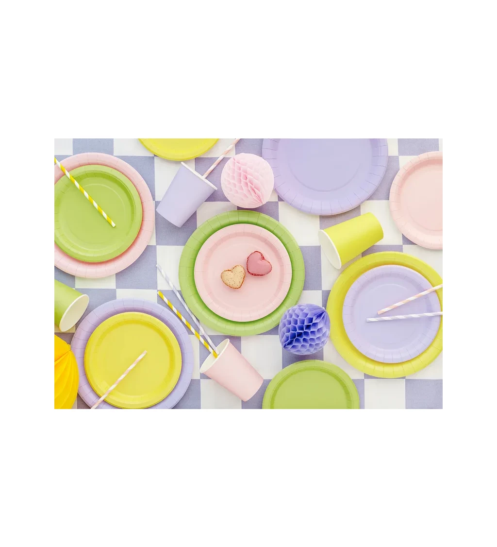 Žlté tanieriky - 6 ks