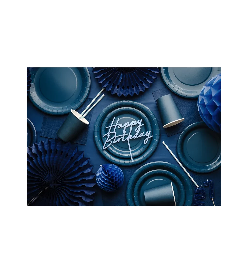 Tmavomodré tégliky - 6 ks