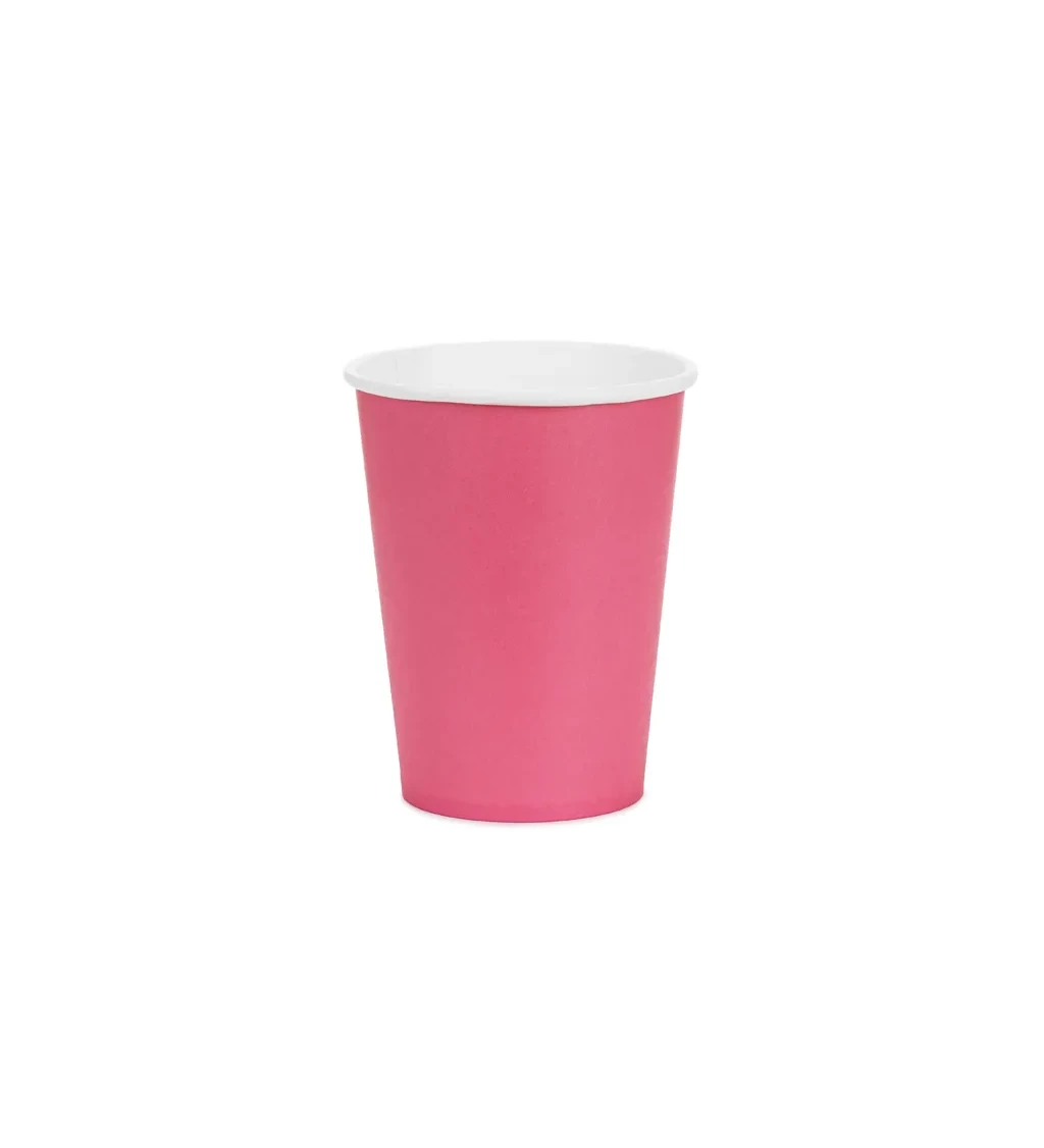 Tmavo ružové tégliky - 6 ks