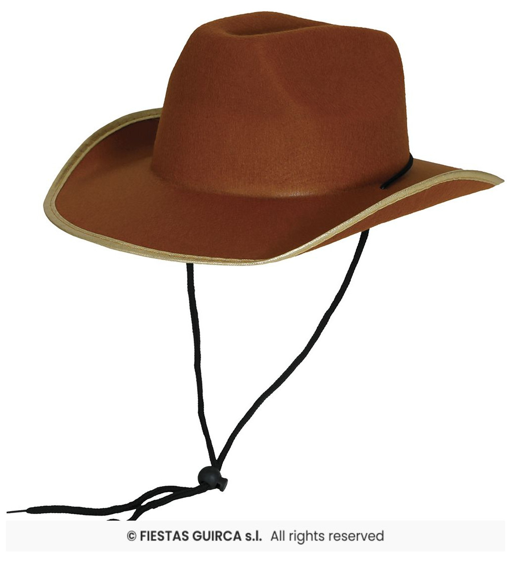 Klobúk kovboj - hnedý