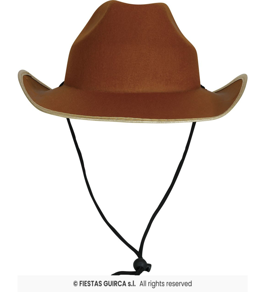 Klobúk kovboj - hnedý