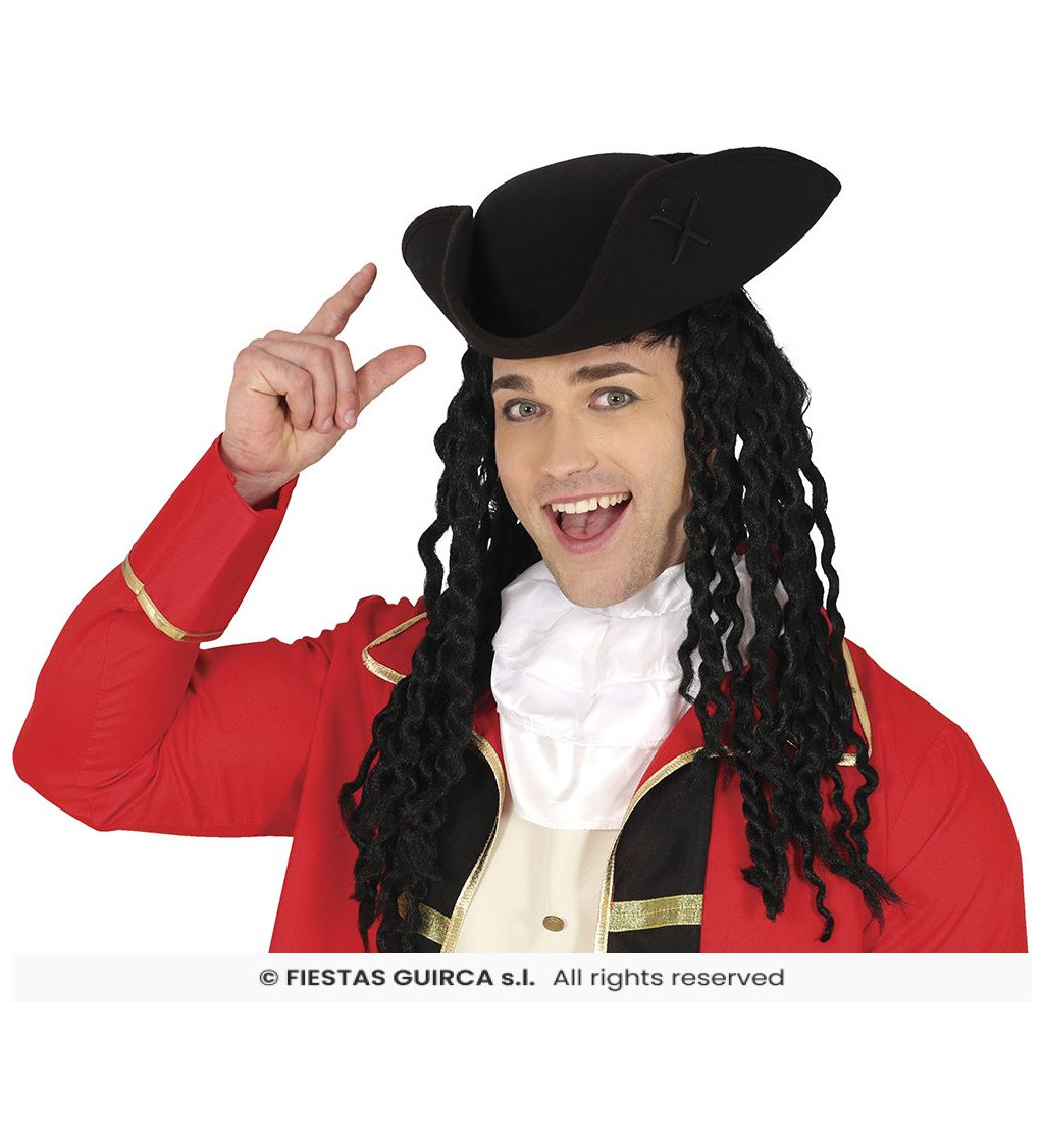 Pirátsky klobúk - čierny klasický