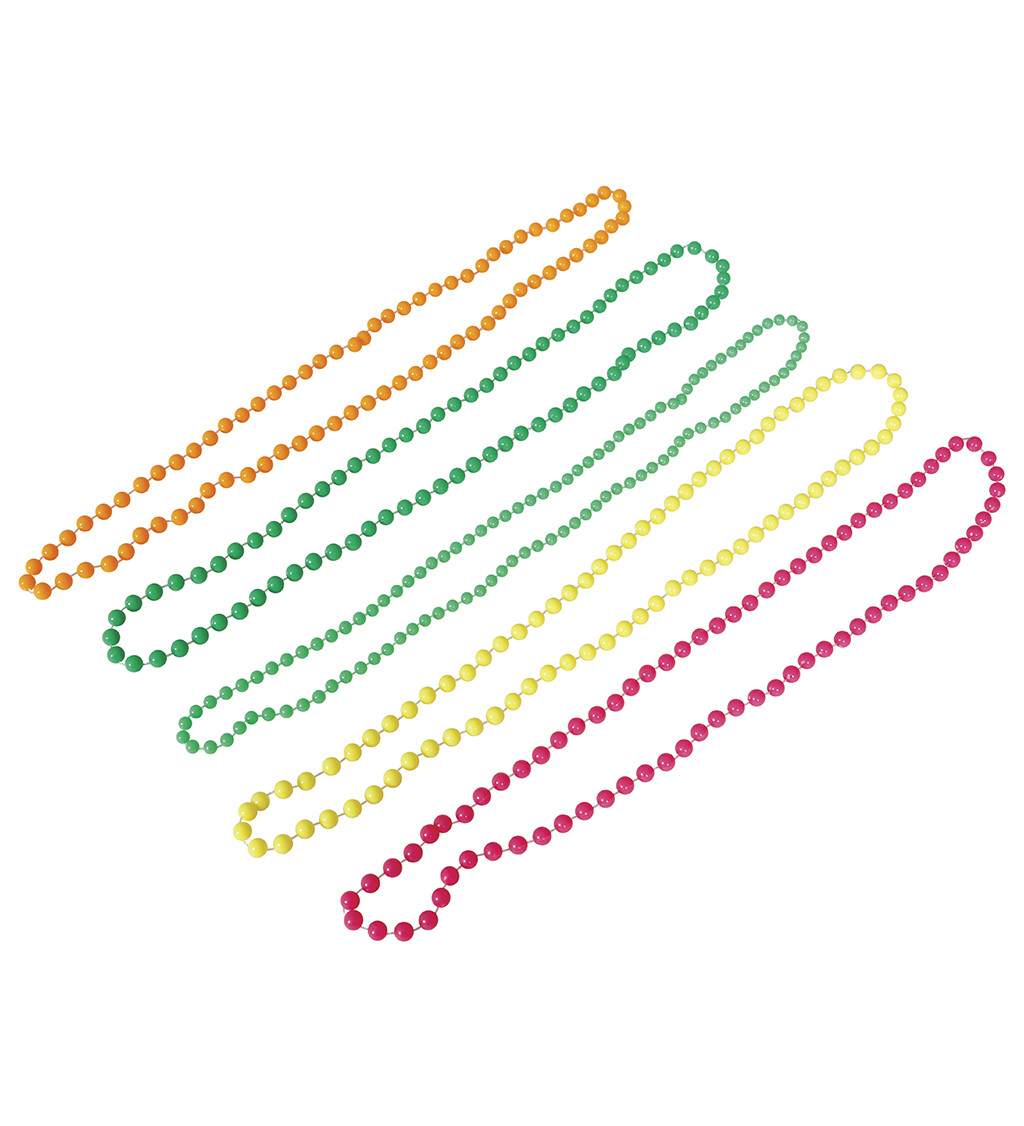 Súprava náhrdelníkov z farebných perál