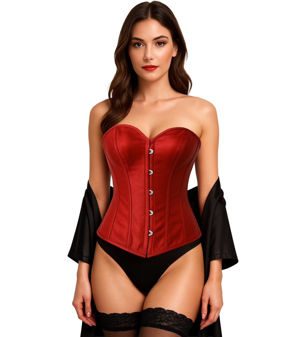 Korzet červenej farby