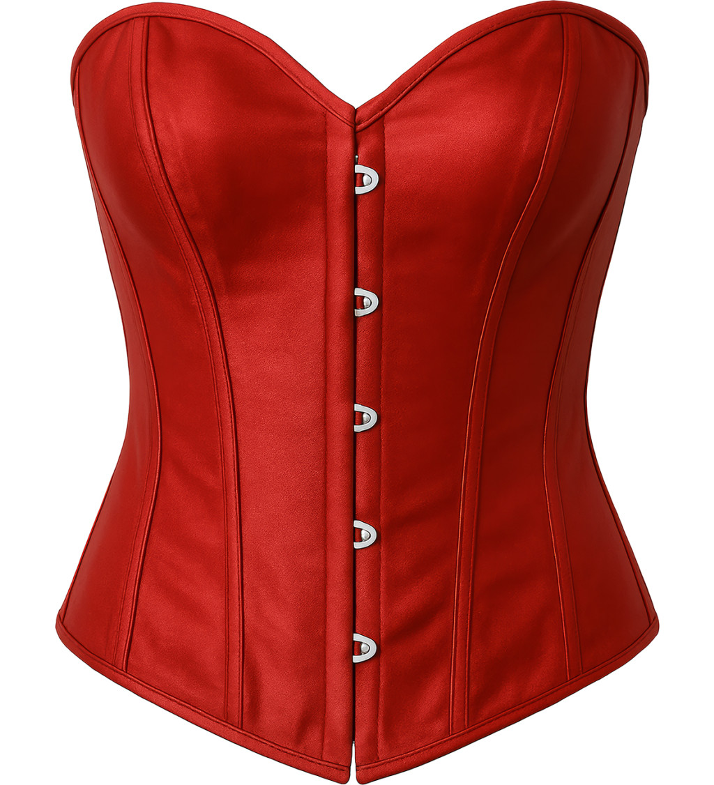 Korzet červenej farby