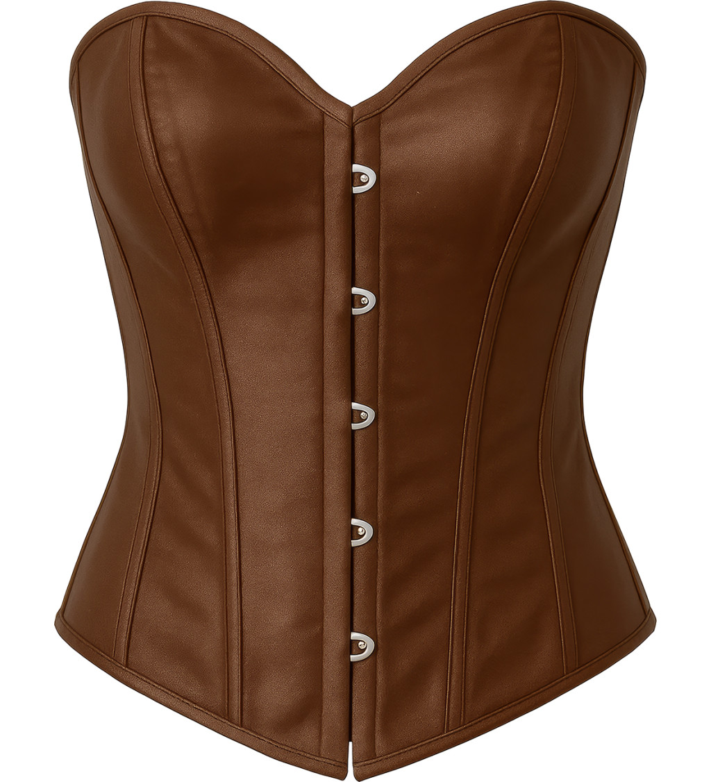 Korzet hnedej farby