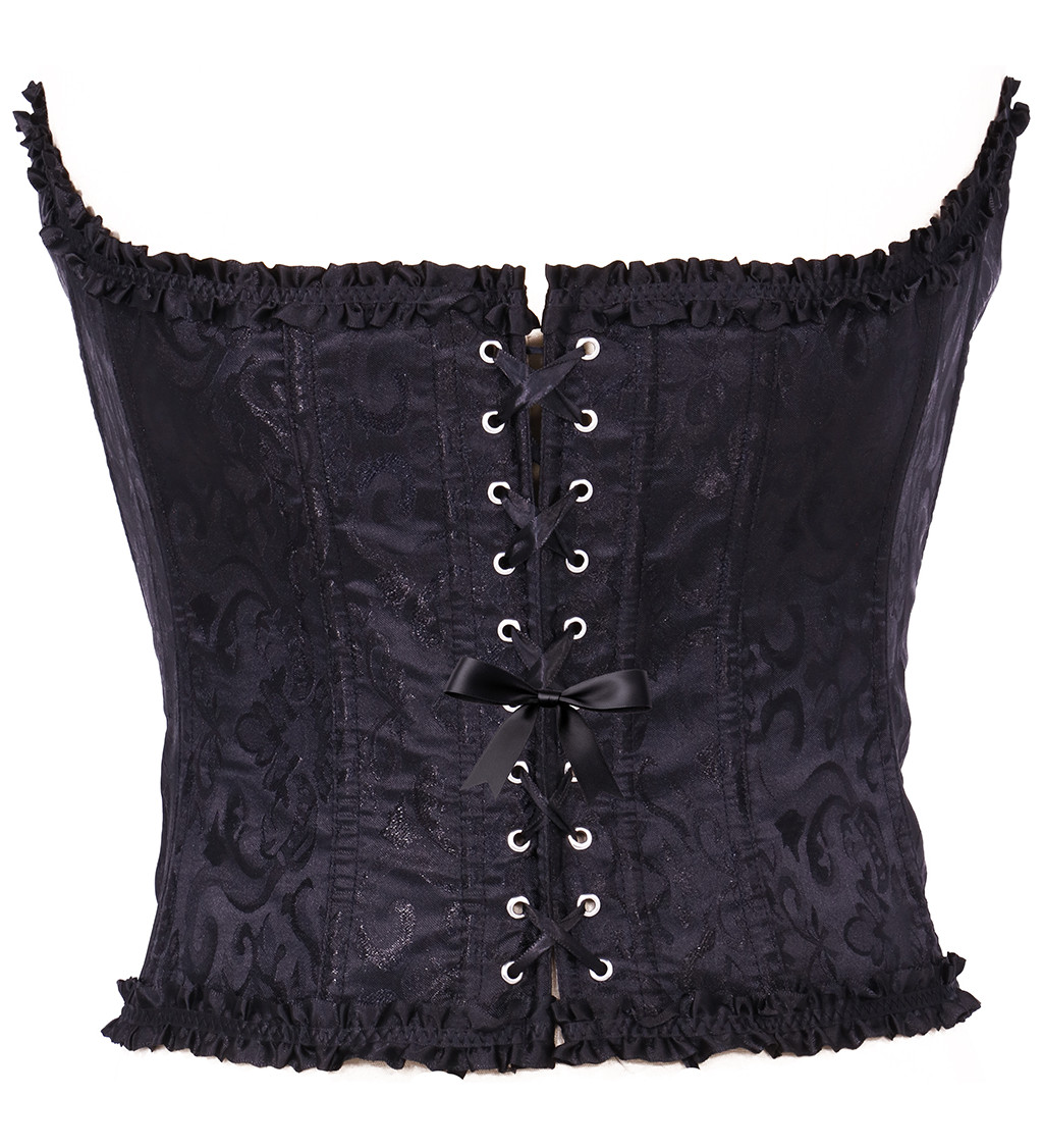 Korzet čierny s čipkou