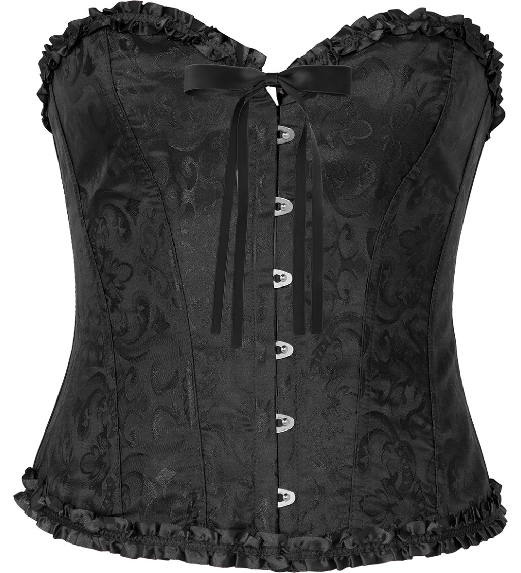 Korzet čierny s čipkou