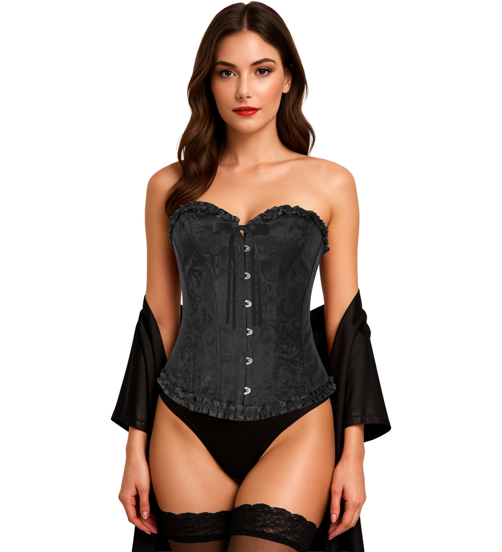 Korzet čierny s čipkou