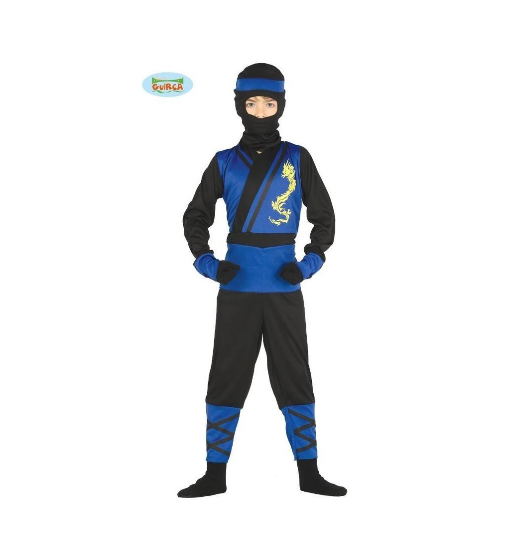 Detský kostým Ninja modrý bojovník