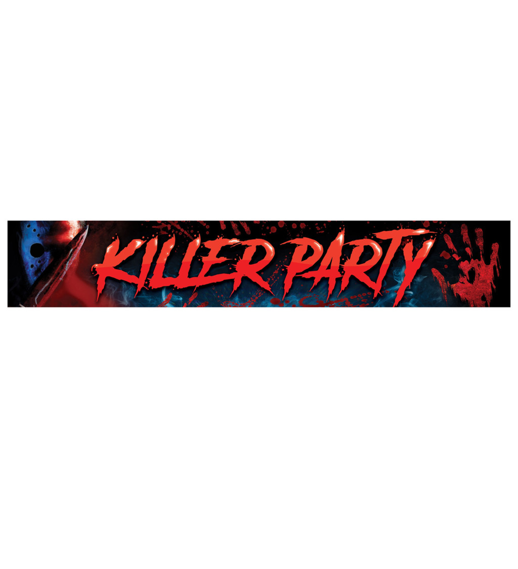 Banner Killer Party party dekorácie