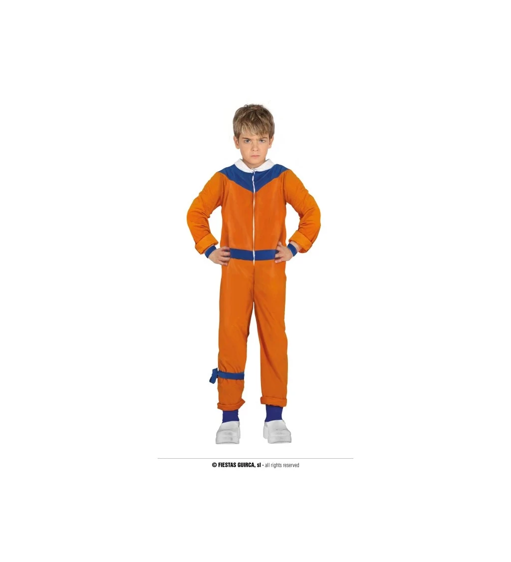 Detský kostým Ninja akčný oranžový