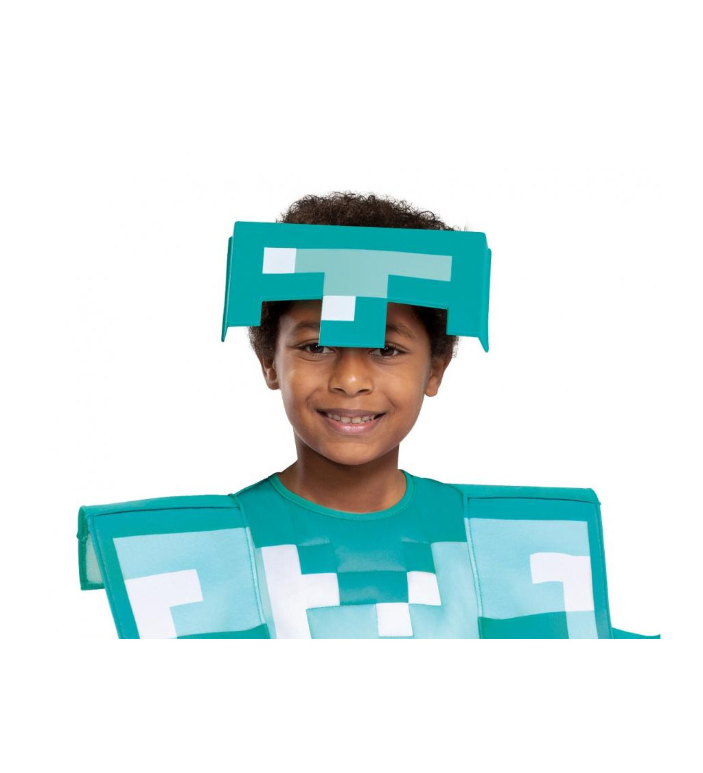 Minecraft – kostým diamantová zbroj pre deti