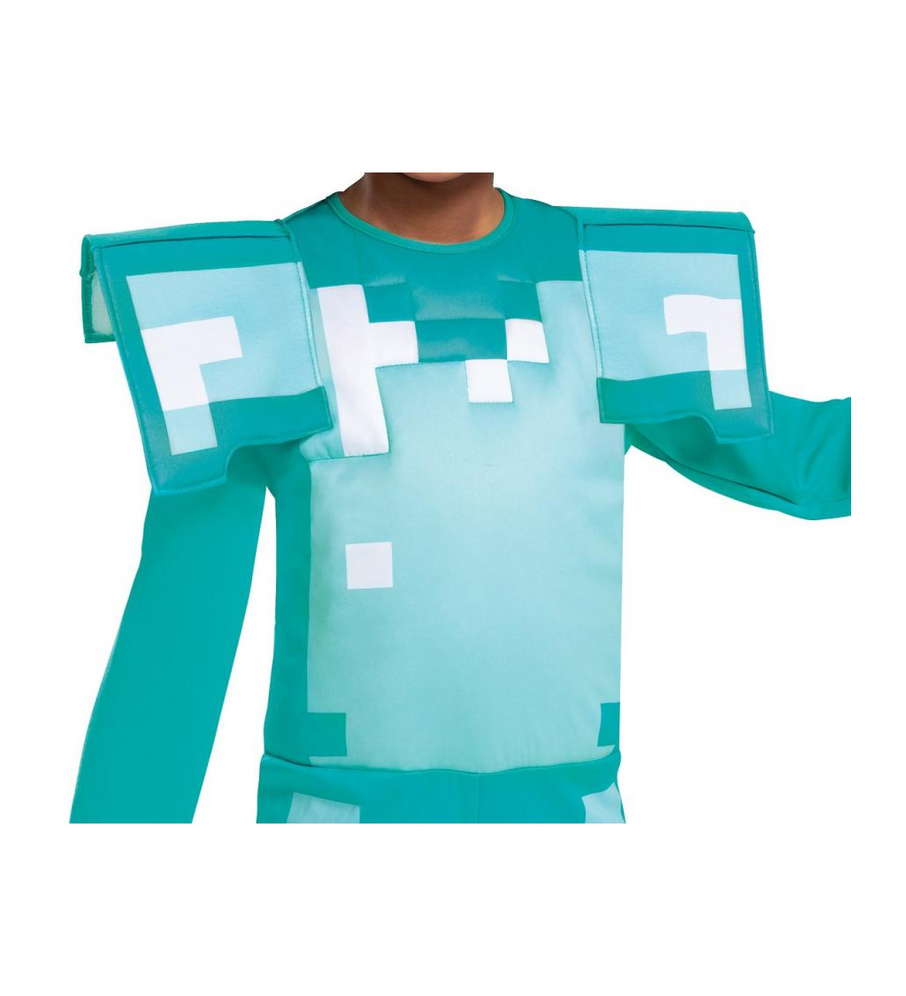 Minecraft – kostým diamantová zbroj pre deti