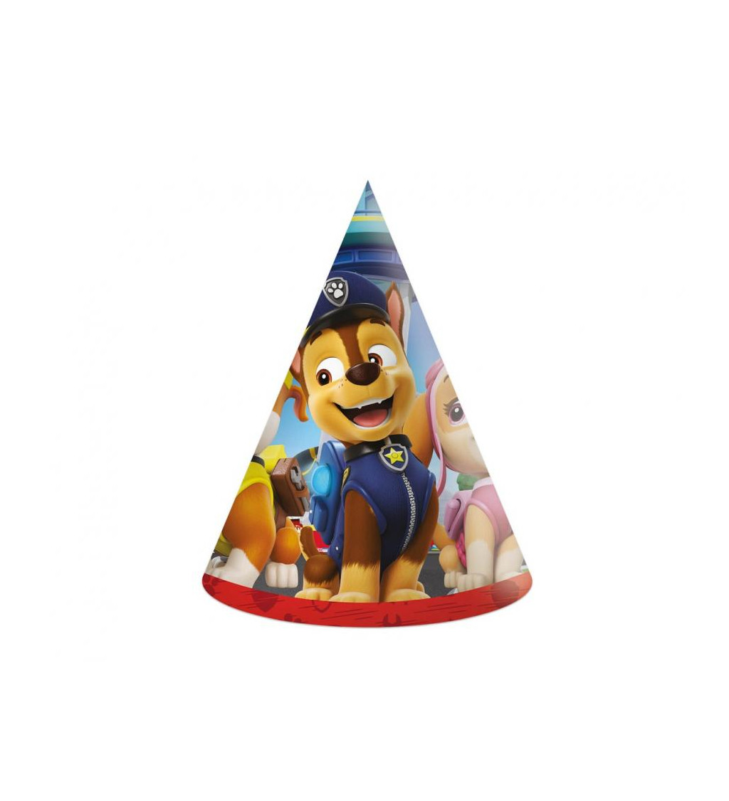 Papierové čiapky Paw Patrol - 6 ks