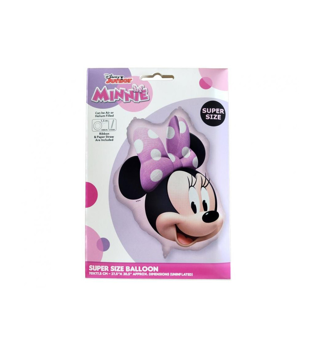 Fóliový balónik Minnie Mouse – 77 cm