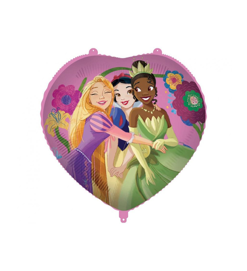 Fóliový balónik srdca: Disney Princess