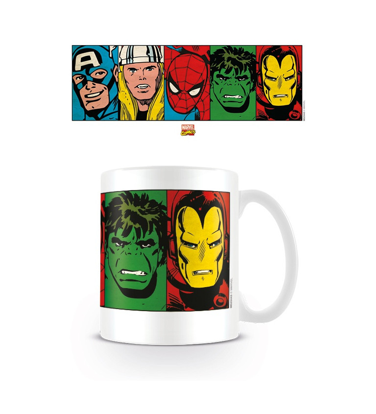 Hrnček Marvel - tváre