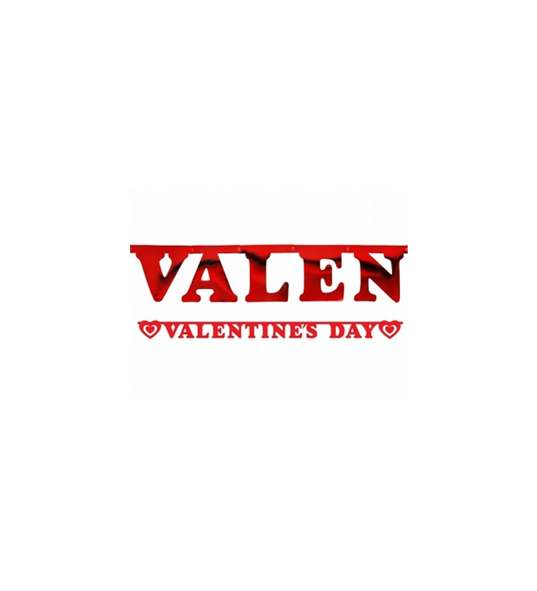 Dekorácia "Valentine's Day" - nápis