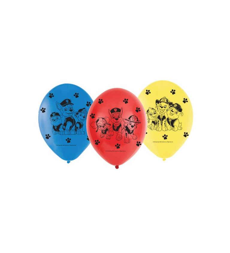 Latexové balóniky 22,8 cm Paw Patrol, 6 ks