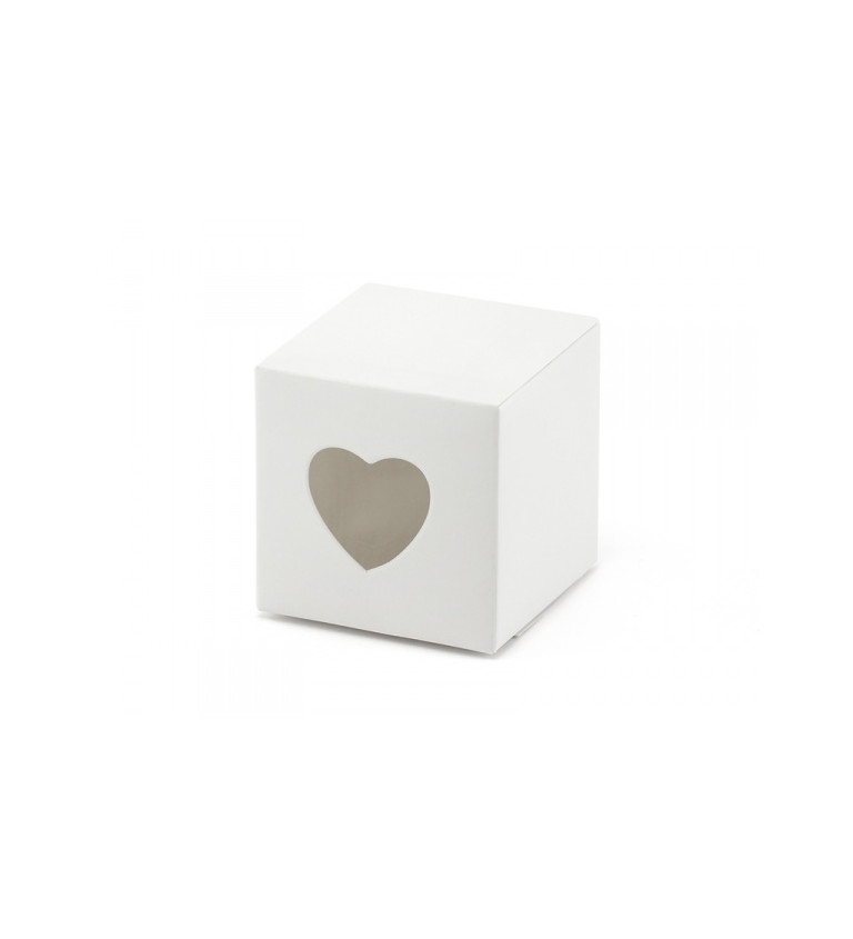 Biely box so srdcom