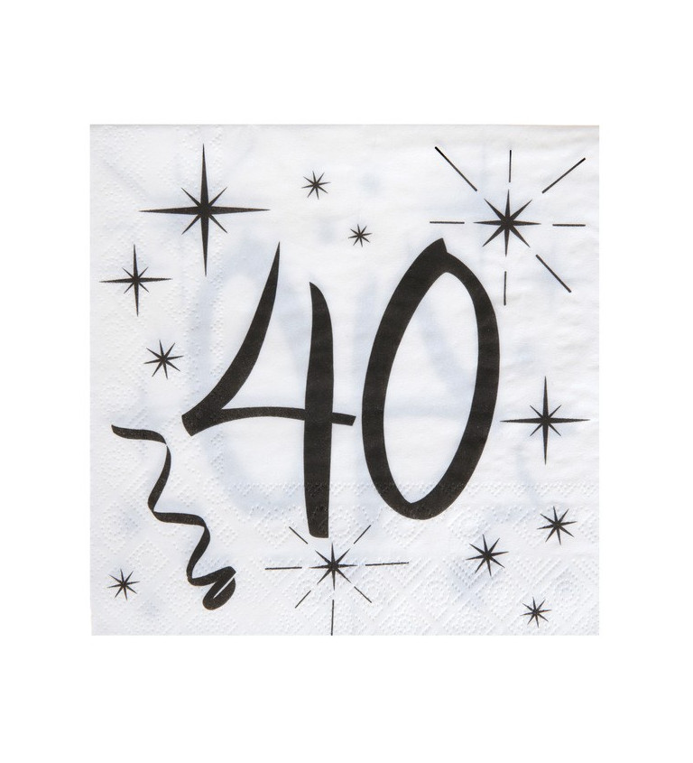 Obrúsky s číslom 40