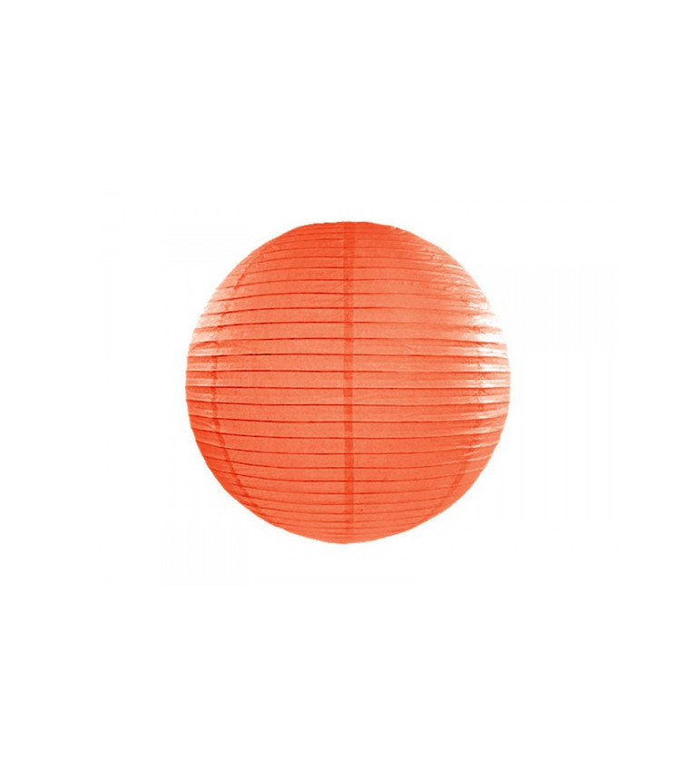Oranžový lampión - guľa 35 cm