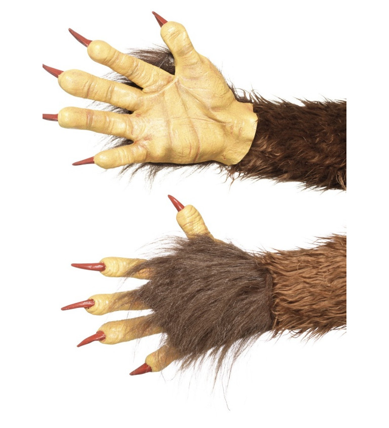 Latexové čertie ruky - Krampus