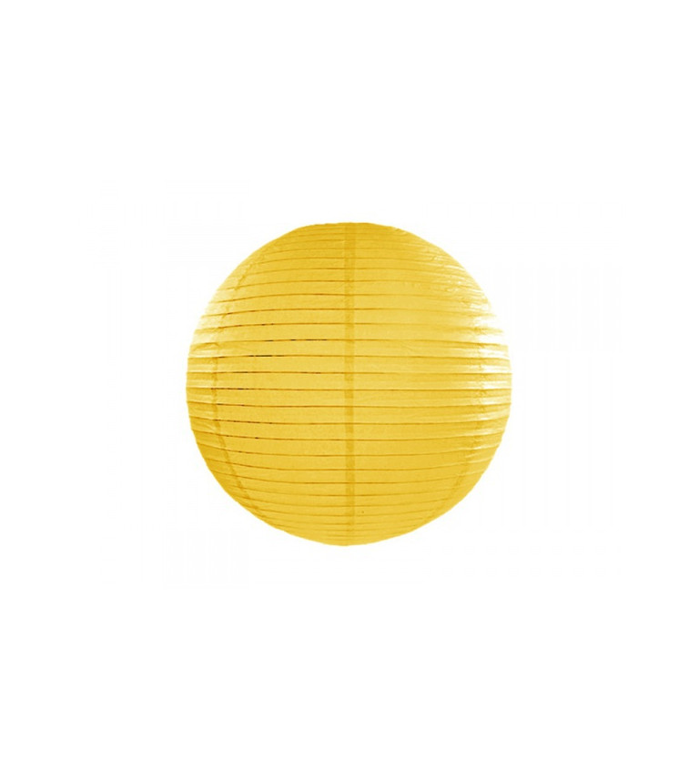 Žltý lampión - guľa 35 cm