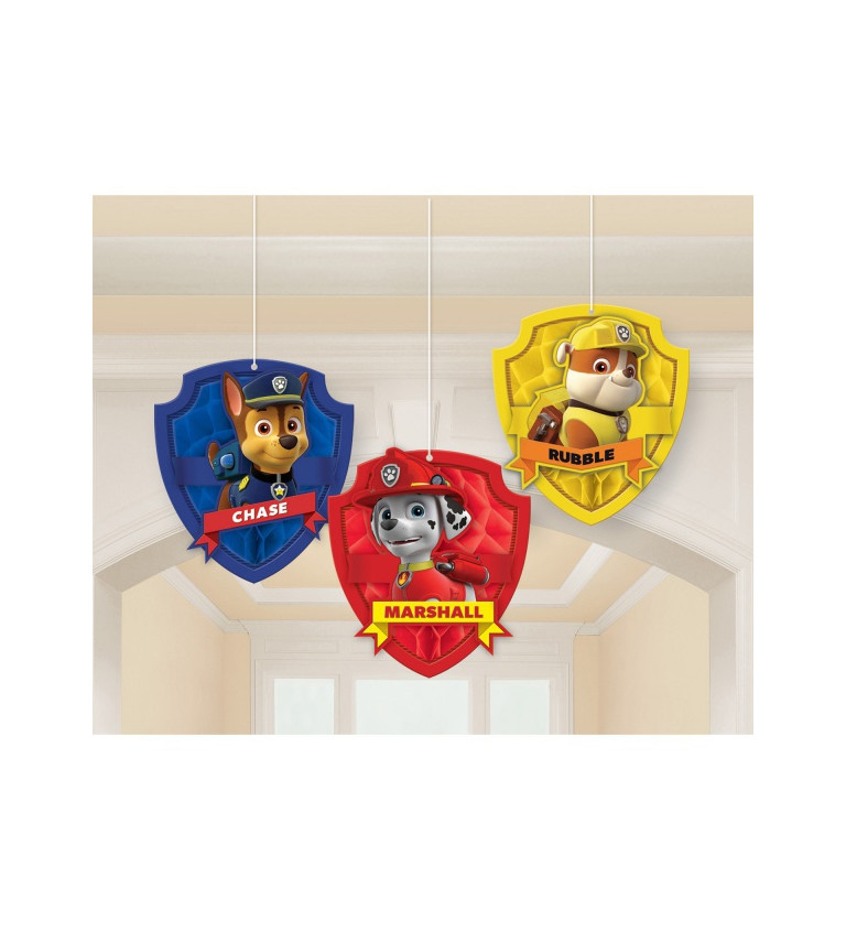 Papierová závesná dekorácia Paw Patrol