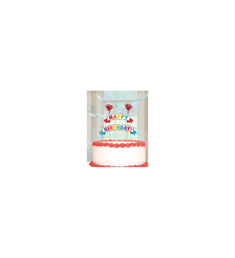 Zápichovátko do torty - Happy Birthday