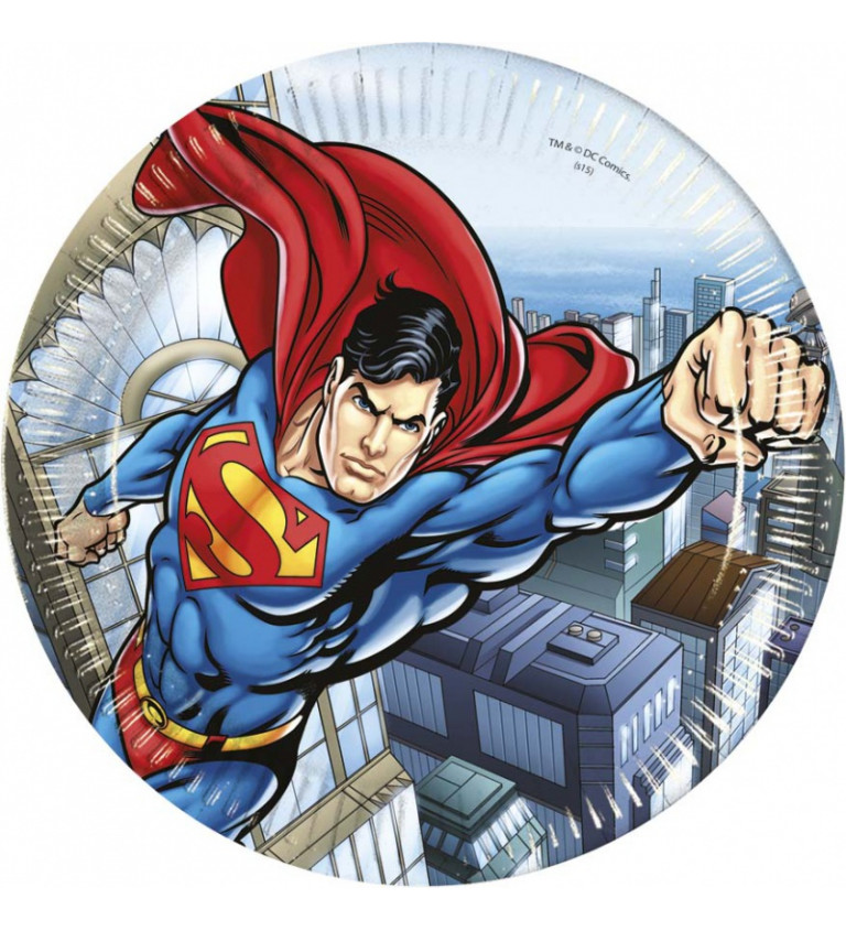 Papierové tanieriky - Superman