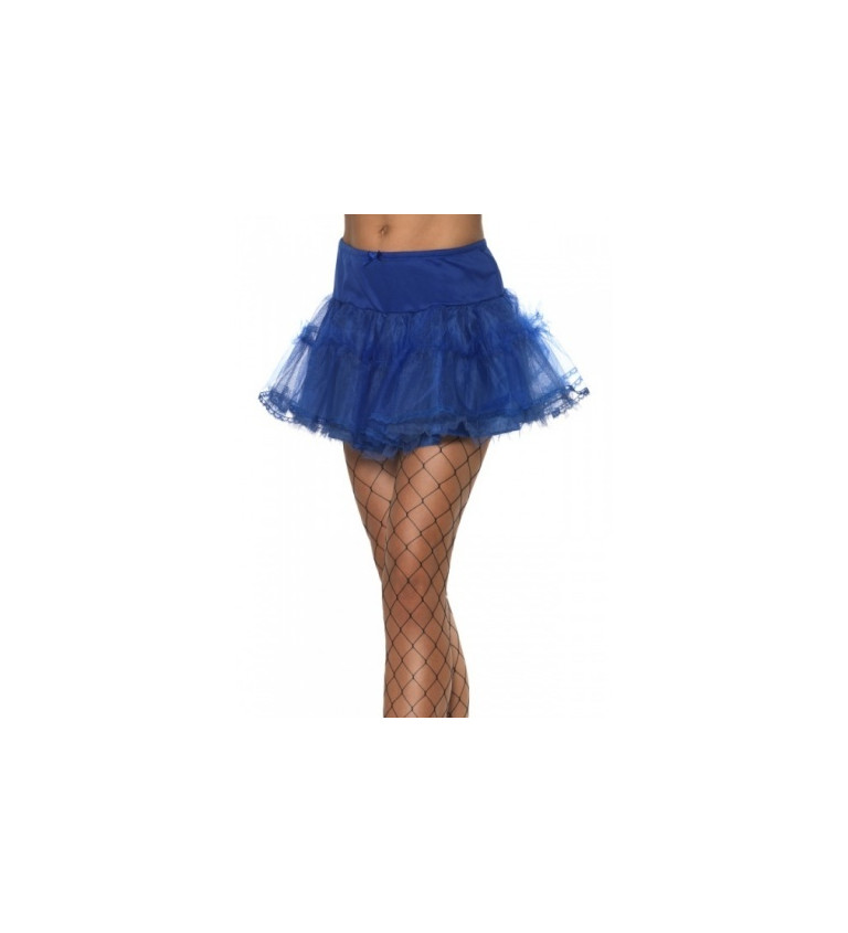 Sukňa s volánikmi - tmavo modrá