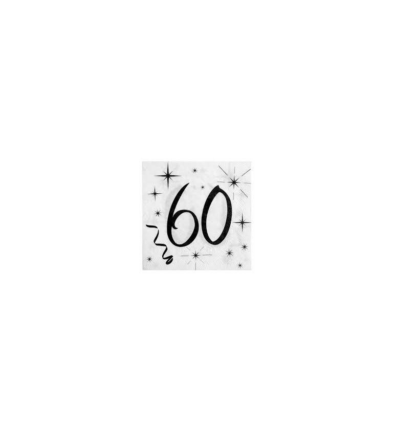 Servítky s číslom 60