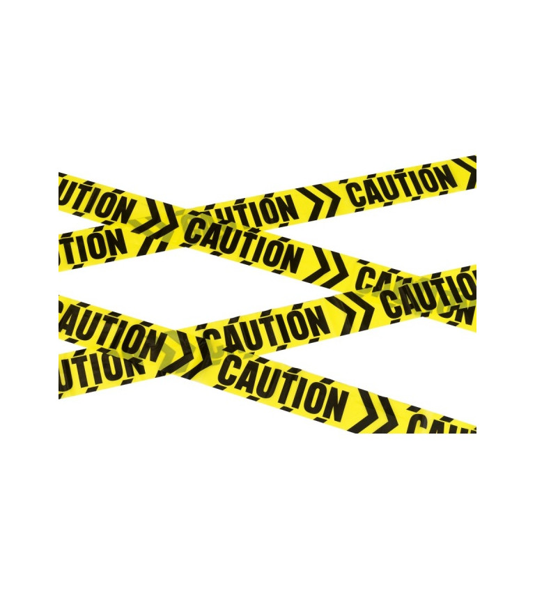 Dekoračná páska - Caution