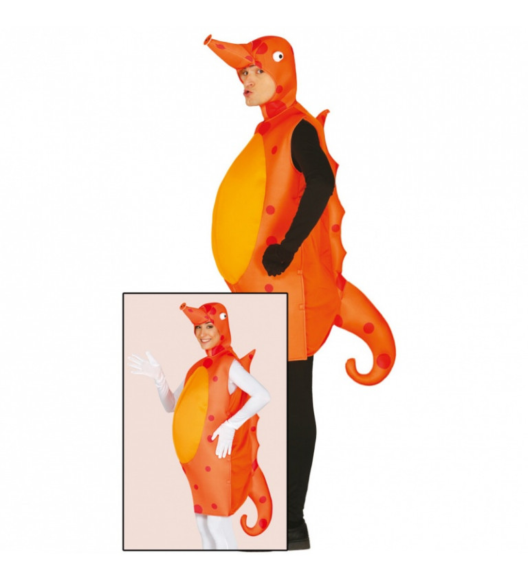Unisex kostým Morský koník - oranžový